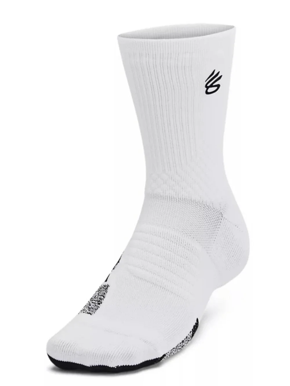 UA CURRY Mid Crew Socks Playmaker Armourdry Large Unisex M8.5-13 W10-14 NEW